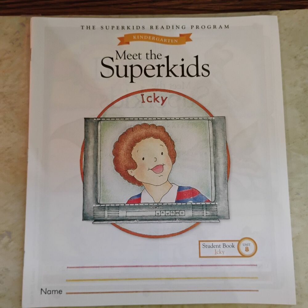 Meet the SuperKids Kindergarten Student Book Unit 8 Icky